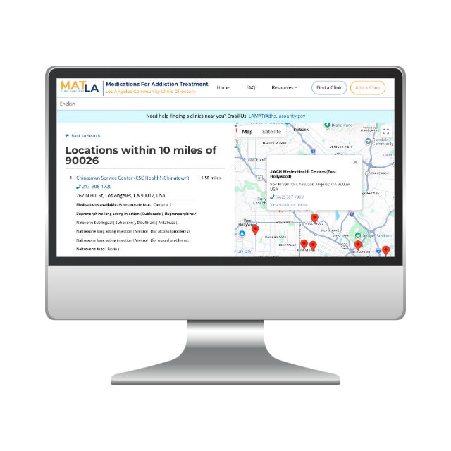 MAT LA Website Screenshot