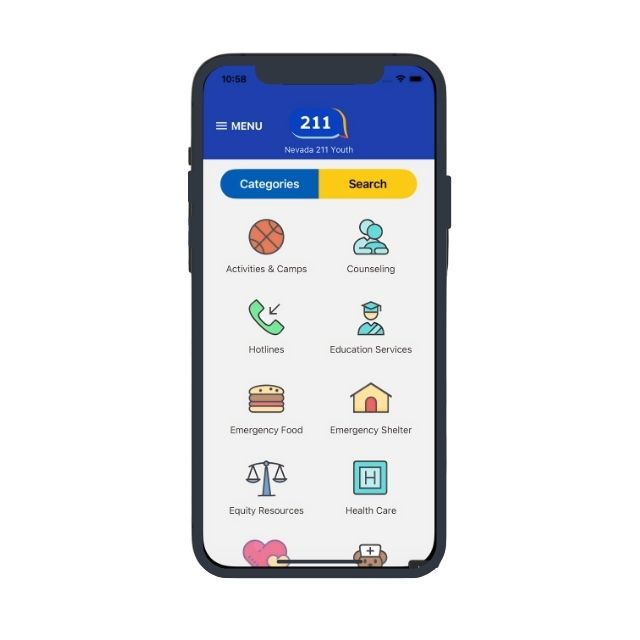 Nevada 211 App Screenshot